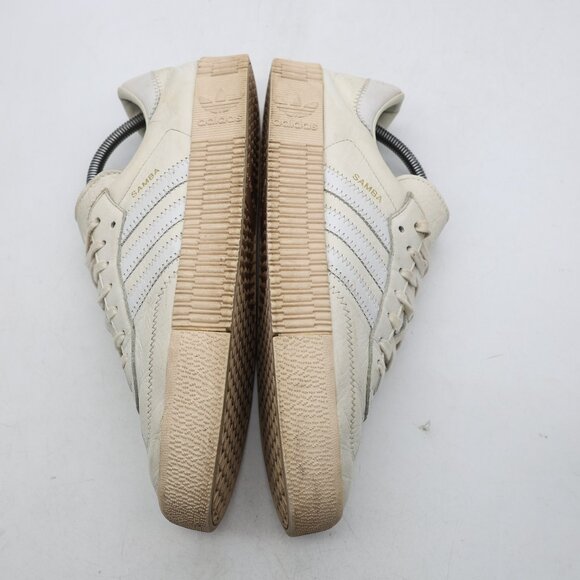 Adidas Samba Sambae Sambarose Platform Women's Size 11 Sneakers White Leather - Picture 7 of 12